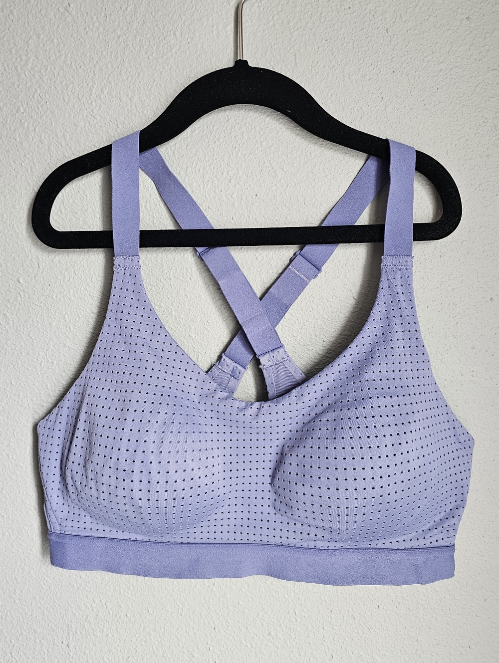 Victoria's Secret Lightweight Mesh Sports Bra Velvet Morning Blue 32C - Picture 2 of 5